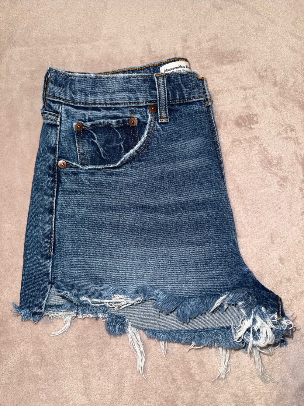 Abercrombie & fitch the mom high rise distressed short size 28 - Picture 4 of 8
